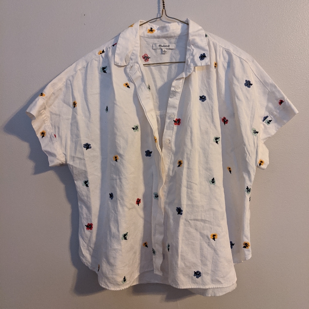 Madewell size Medium button up blouse